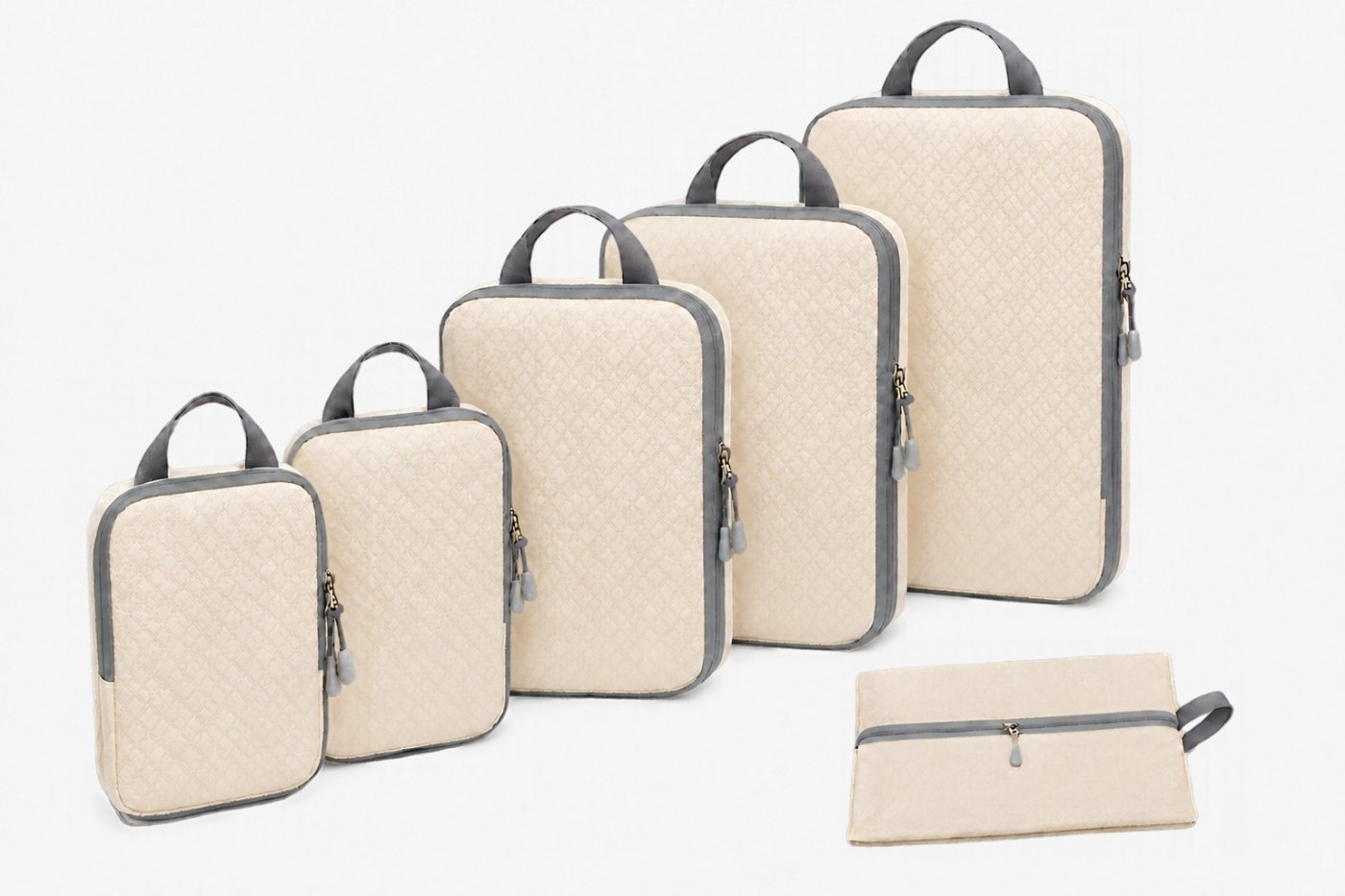 Compression Packing Cubes for Travel, 6-Piece